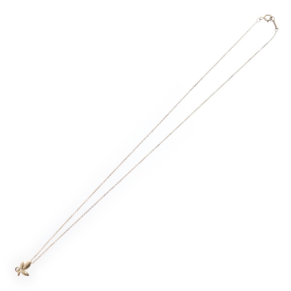 TIFFANY Co Olive Leaf Pendant Necklace Silver